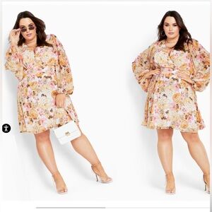 NEWT JULIA Floral Print IVORY Dress